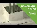 TPO Coated Metal Pitch Pan