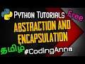 Abstraction and Encapsulation OOPs in Python Python Tutorials in Tamil