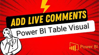 Add data directly into visuals User Input to Power BI Table Visual