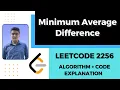Minimum Average Difference O 1 space and O N time C LeetCode 2256