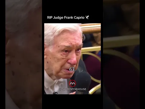 RIP Judge Frank Caprio. The legendary judge with a heart of gold.