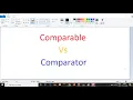 Java Collections Comparable Comparator Tamil