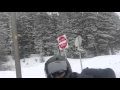 Riding over Vail Pass