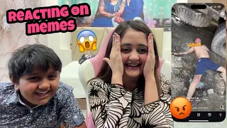 Reacting On Funny Memes😱Oh God Ye Kya Dekh Liya|BindassKavya