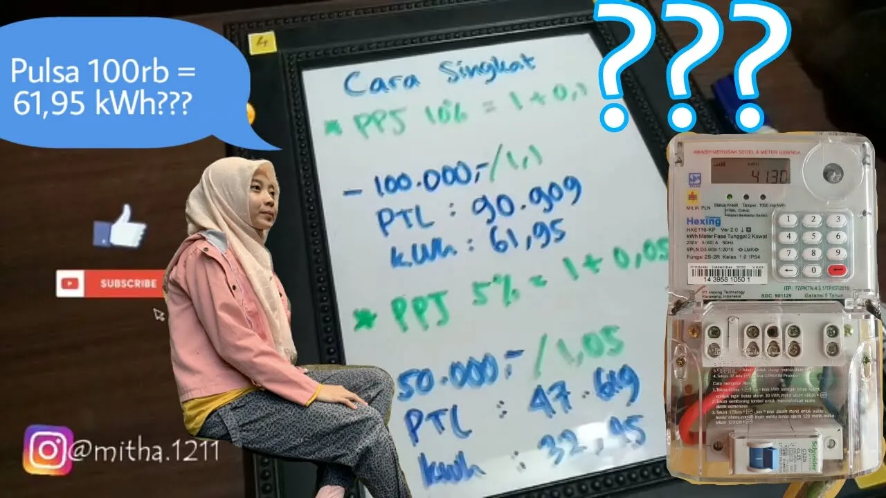 Beli Token 20.000 Daya 5.500 dapat berapa kWh??