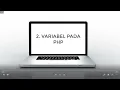 2 Variabel Pada PHP