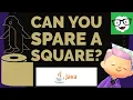 Edabit Java Can You Spare A Square easy difficulty