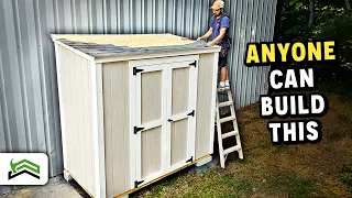 The Easiest Shed You Can Build Yourself | Complete 4x8 Lean-To DIY