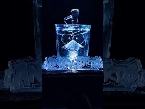 Carving the Ice Bird out of a REAL Ice Block! 🧊⛏️