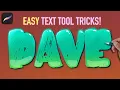 Easy Text Tool Tips Tricks in Procreate