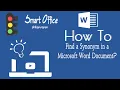 How To Find A Synonym in a Microsoft Word Document