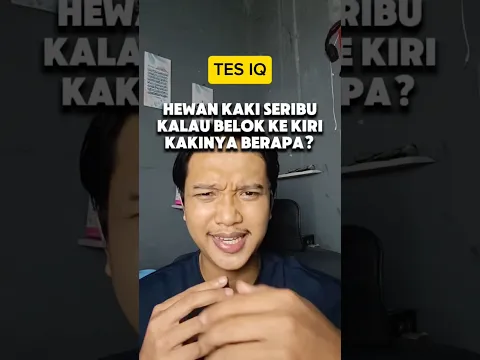 Kaki Seribu Belok Ke Kiri Kakinya Berapa? #shorts