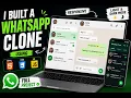 I Built a WhatsApp Clone Using HTML CSS JavaScript Full Project