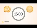 Butter Cookie Calm Timer - 15 Minutes Countdown Timer With Gentle Music Kids Classroom Timer