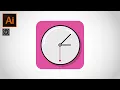Adobe illustrator CC Tutorial - How to make a Vector Clock Design