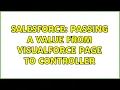 Salesforce Passing a value from Visualforce Page to Controller 2 Solutions