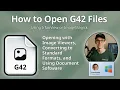 How to Open G42 Files Group 4 Compressed Fax