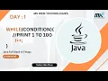 Print 1 to 100 using While Loop in Java Telugu Explanation Java Loops Made Easy