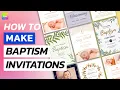 How to Make Baptism Invitations