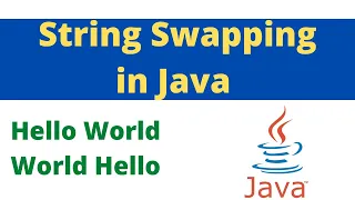 How to Swap two string in java Swapping Program in java