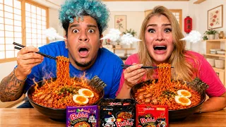 PROBAMOS LOS RAMEN PROHIBIDOS POR SER DEMASIADO PICANTES !!