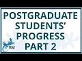 Keep track of your postgraduate students research progress Part 2 Postgraduate Supervision