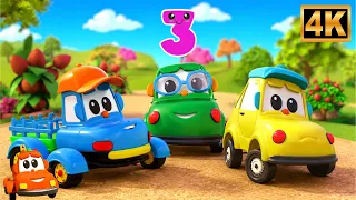 Five Little Cars Numbers Song, पाँच छोटी गाड़ियाँ, Vehicles Nursery Rhymes, Counting Song