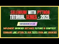 53 Execute tests in different browsers dynamically Framework Design Selenium - Python Tutorial