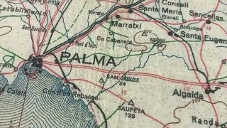 Old map of Balearic Islands Majorca Minorca And Ibiza 1935 SKU 188017