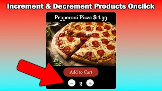 How to Create Dynamic Products with Increment Decrement Onclick Dynamic Html CSS JavaScript