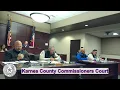 02-24-2026 Commissioners Court of Karnes County Texas