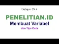 Membuat Variabel dan Tipe Data C Part 08