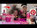 DOiNG My MANNEQUiN THiCK HAiR OnLy USiNG PiNK PRODUCTs