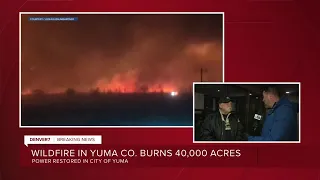 Yuma mayor talks wildfire evacuations power outages Wednesday night