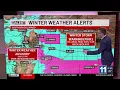 Snow ending with increasing winds Friday morning