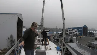 Re-Installing Our Sailboat Mast After 3 Months Out of the Boat | Ch3 E17 | The Wayward Life