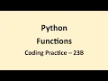 Coding Practice 23B Functions Python NxtWave CCBP