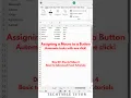 One Click Automation in Excel Assign a Macro to a Button Day 18 4