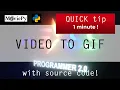Convert Recorded Desktop Area To Gif moviepy imageio Programmer Quick Tip