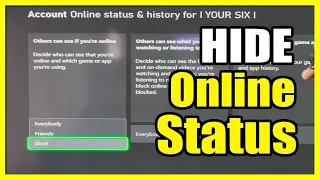 How to HIDE your Online Status from EVERYBODY or Friends on Xbox Series X Privacy Tutorial