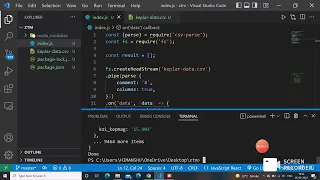 convert CSV files to JSON in VS code using js under 5 minutes