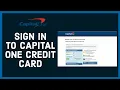 How To Login To Capital One Credit Card Account Sign In Capital On Credit Card Bank Loan Account