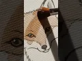 AI-Made Fox Coloring Page Comes Alive Macro Brush Marker Squeak