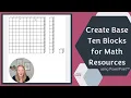 Create Base Ten Blocks for Math Resources in PowerPoint