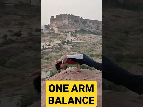 one arm balance one arm elbow lever mayurasan suncity Mehrangarh calisthenics workout