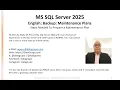 MS SQL Server Shorts English Maintenance Plans