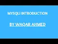 PHP MYSQLi INTRODUCTION PHP tutorials for beginners in Waqar Ahmed