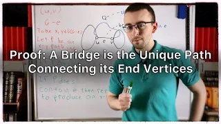 Proof A Bridge is the Unique Path connecting its End Vertices Graph Theory