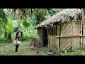 Download Lagu 35 days, living in the forest, cleaning up abandoned houses to make shelters \u0026 survive