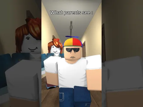 What parents see vs What i see #RobloxAnimation #shorts #short #memes #roblox